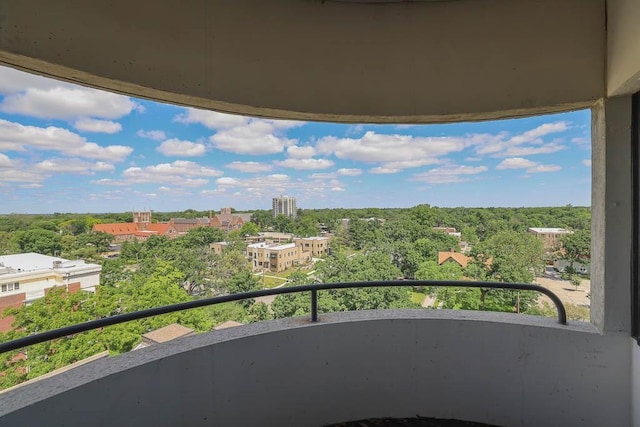 view of balcony