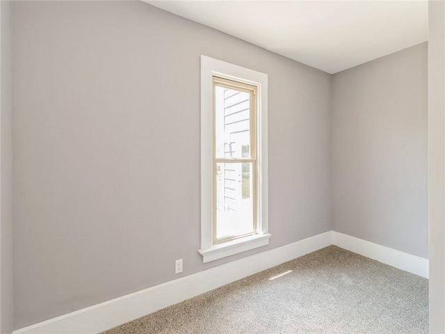 view of carpeted empty room