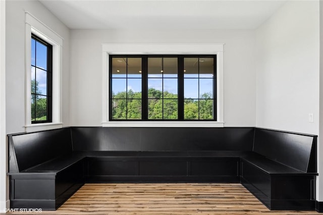 interior space featuring wood-type flooring