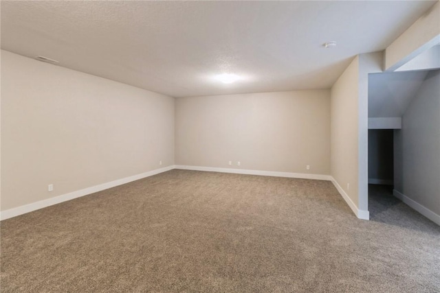 basement featuring carpet floors