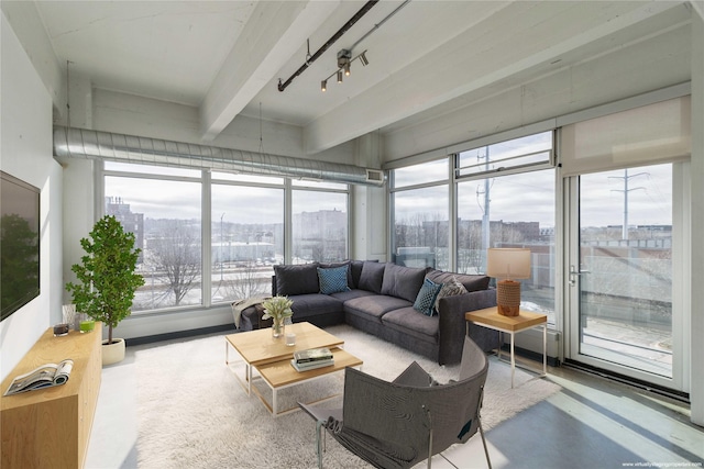 view of sunroom / solarium