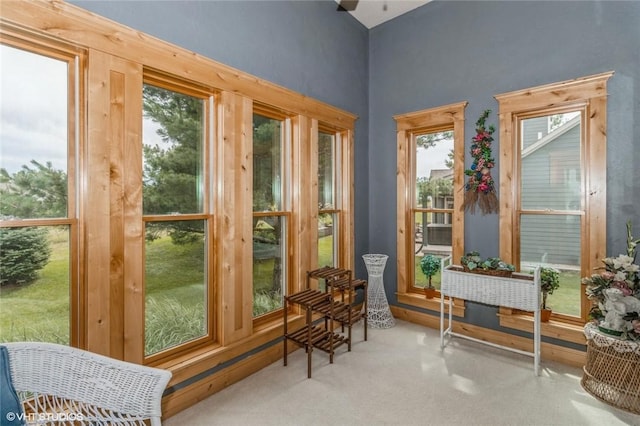 view of sunroom