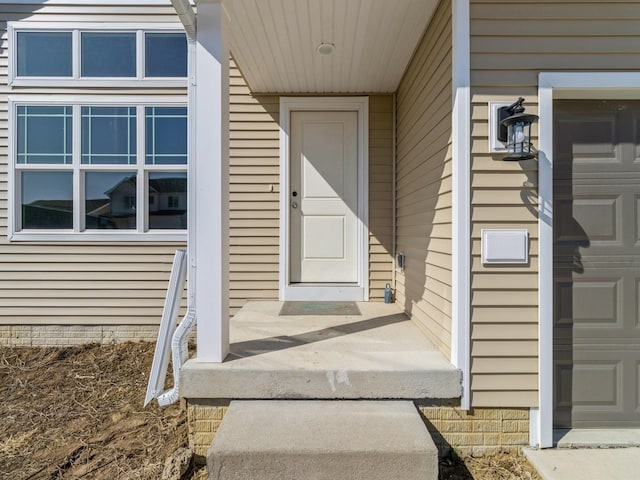 view of exterior entry