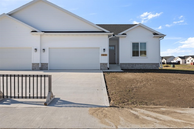 view of front of home featuring a garage