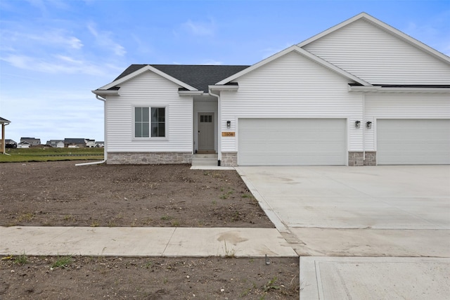 ranch-style house with a garage