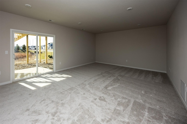 view of carpeted empty room