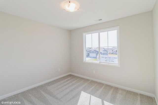 view of carpeted empty room