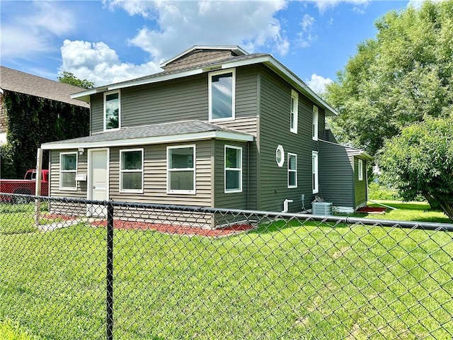 exterior space with a front yard