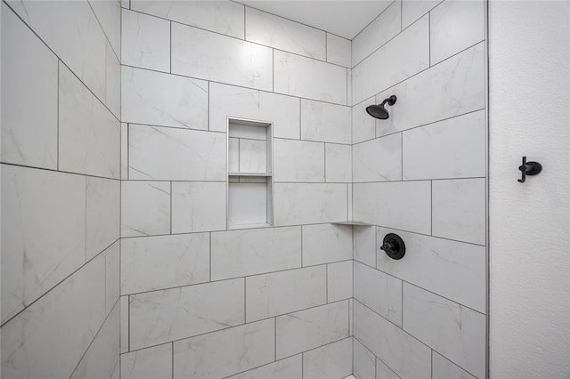 room details featuring tiled shower