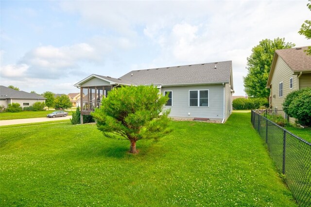 exterior space featuring a yard