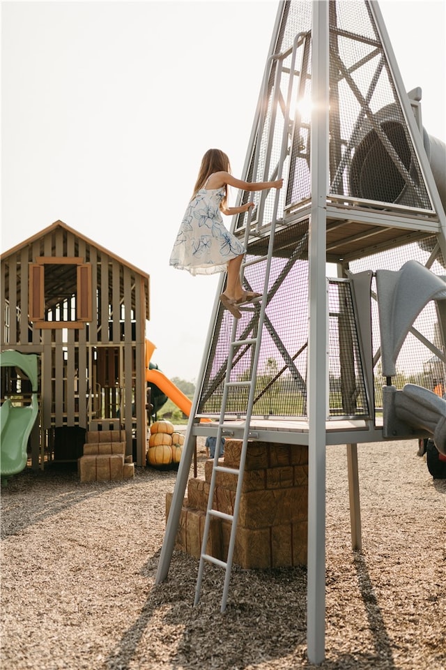 view of jungle gym