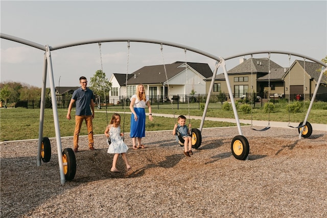 view of jungle gym