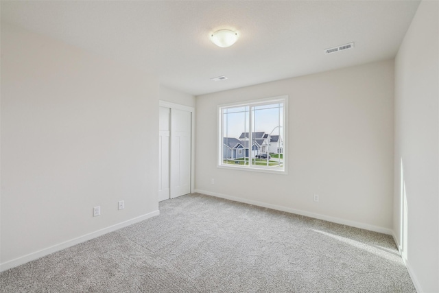 view of carpeted empty room