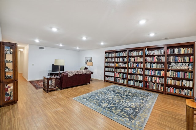 interior space featuring light wood-type flooring