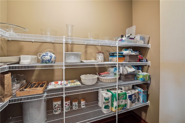 view of pantry