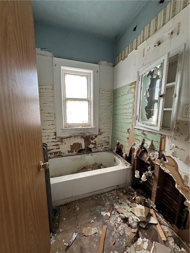 bathroom featuring a bathing tub