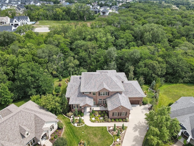 4701 150th St, Urbandale, IA 50323 - aerial perspective of suburban area with a forest