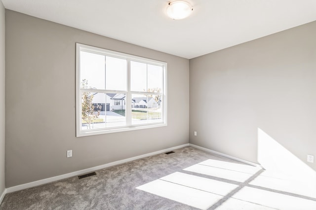 view of carpeted empty room