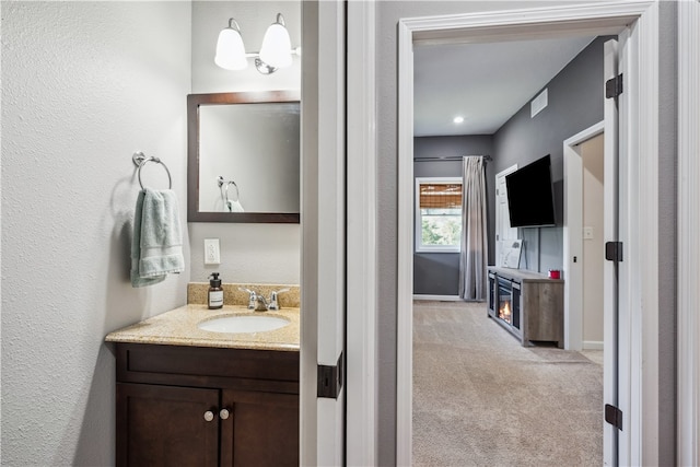 bathroom with vanity