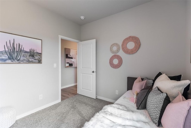 bedroom with carpet