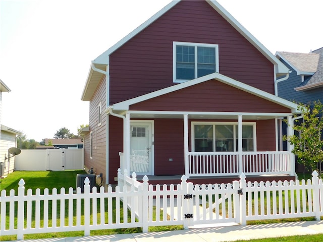 view of front facade with a porch