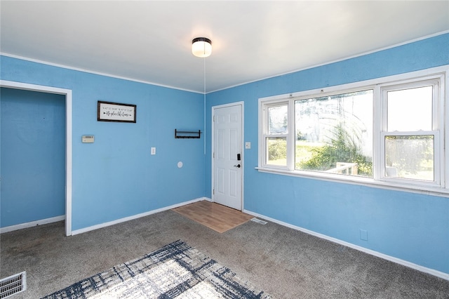 view of carpeted empty room