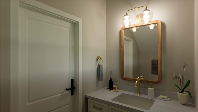 bathroom with vanity