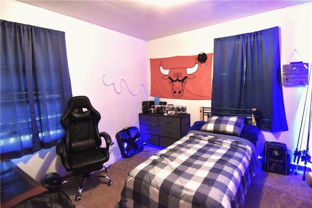 bedroom with carpet flooring