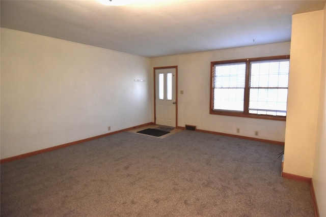 interior space featuring carpet flooring