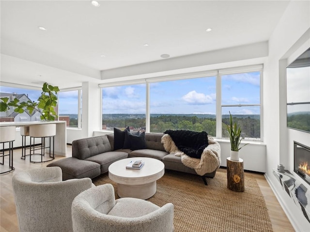 view of sunroom