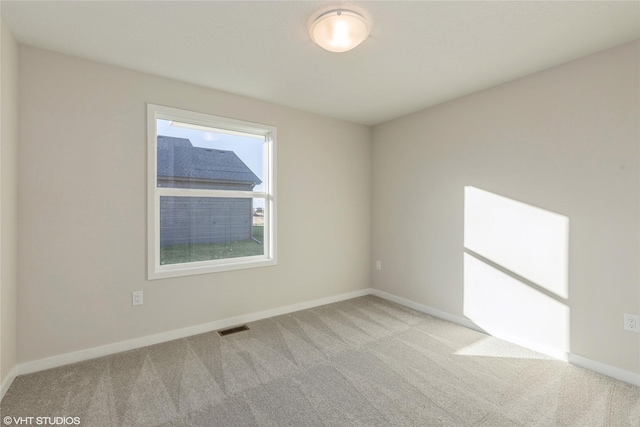 view of carpeted empty room