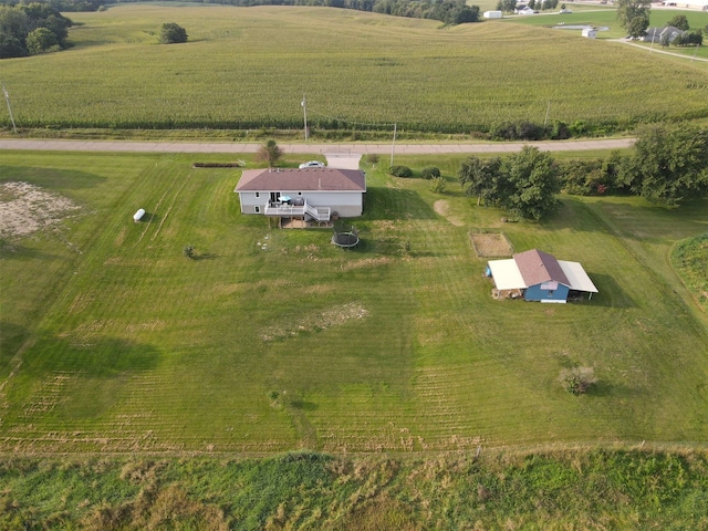 bird's eye view featuring a rural view