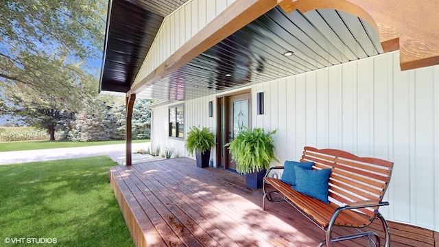 view of patio / terrace featuring a deck