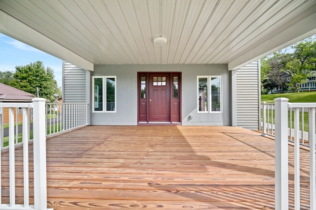 view of wooden terrace