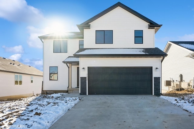 front facade featuring a garage