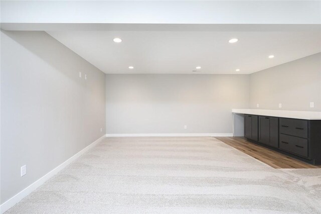 interior space with light wood-type flooring