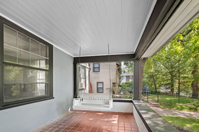 view of patio / terrace with a porch