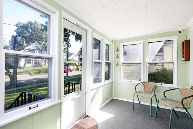 sunroom with a wealth of natural light