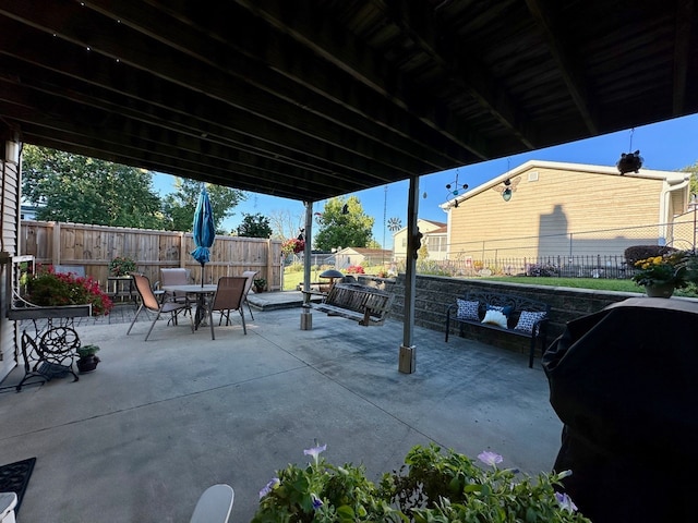 view of patio / terrace featuring grilling area