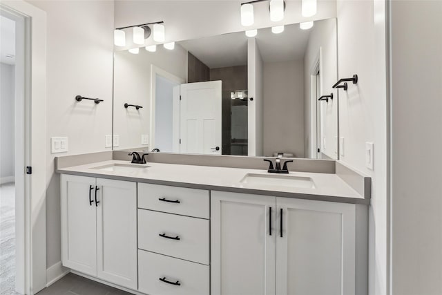 bathroom with vanity