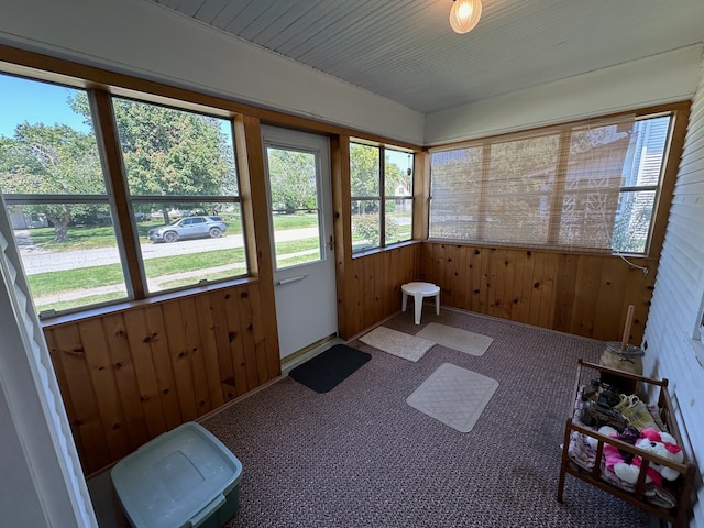 view of sunroom / solarium