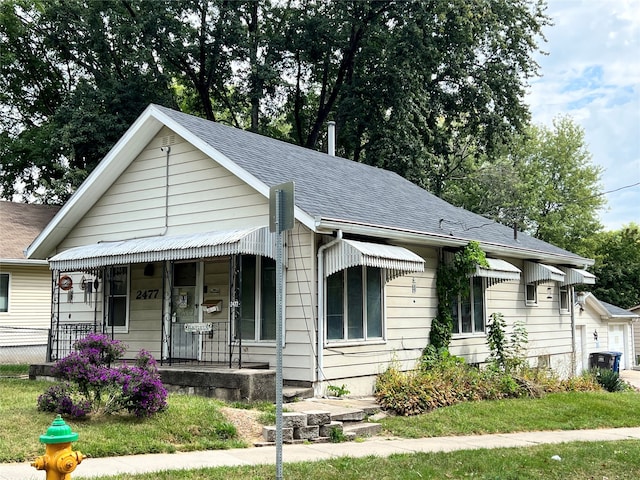 view of front of house with a porch