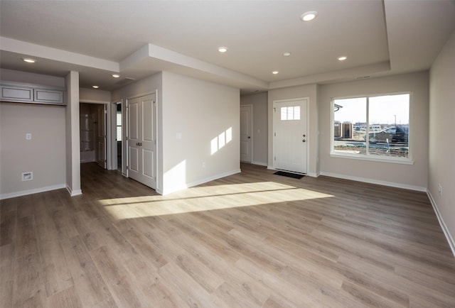 entryway featuring light hardwood / wood-style flooring