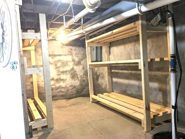 view of basement