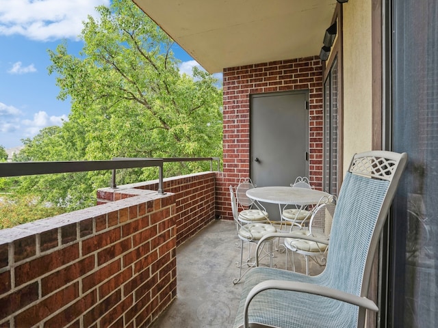 view of balcony