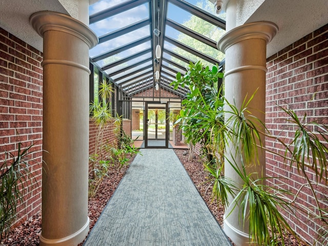 exterior space with french doors