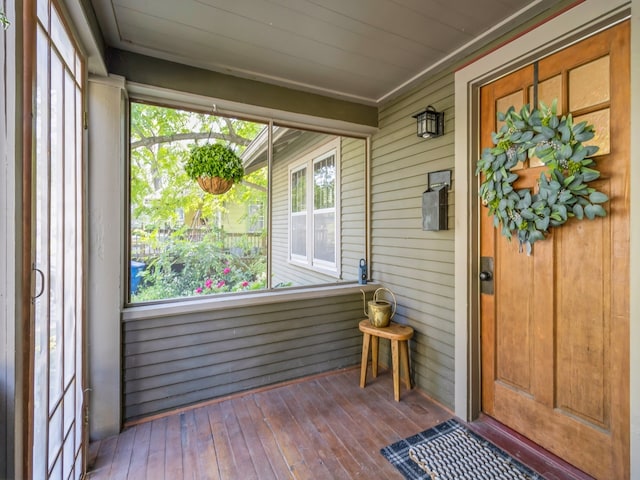 view of sunroom / solarium