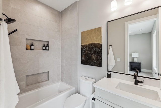 18252 Valleyview Cir, Clive, IA 50325 - full bath with  shower combination, toilet, and vanity