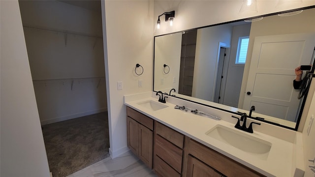 bathroom featuring vanity