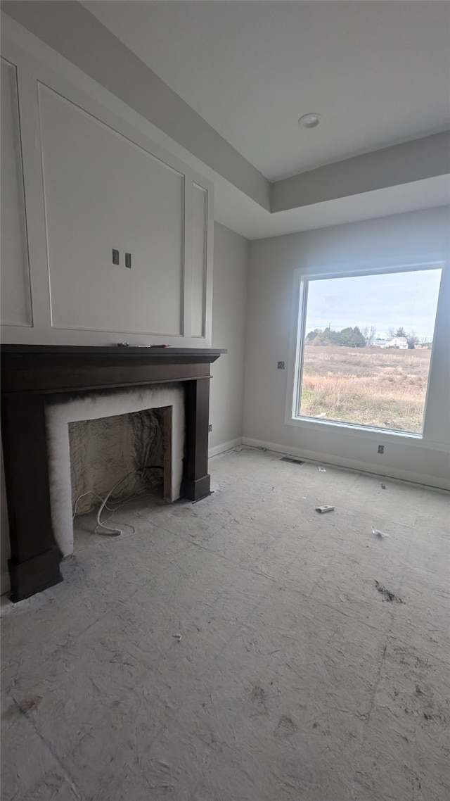 view of unfurnished living room